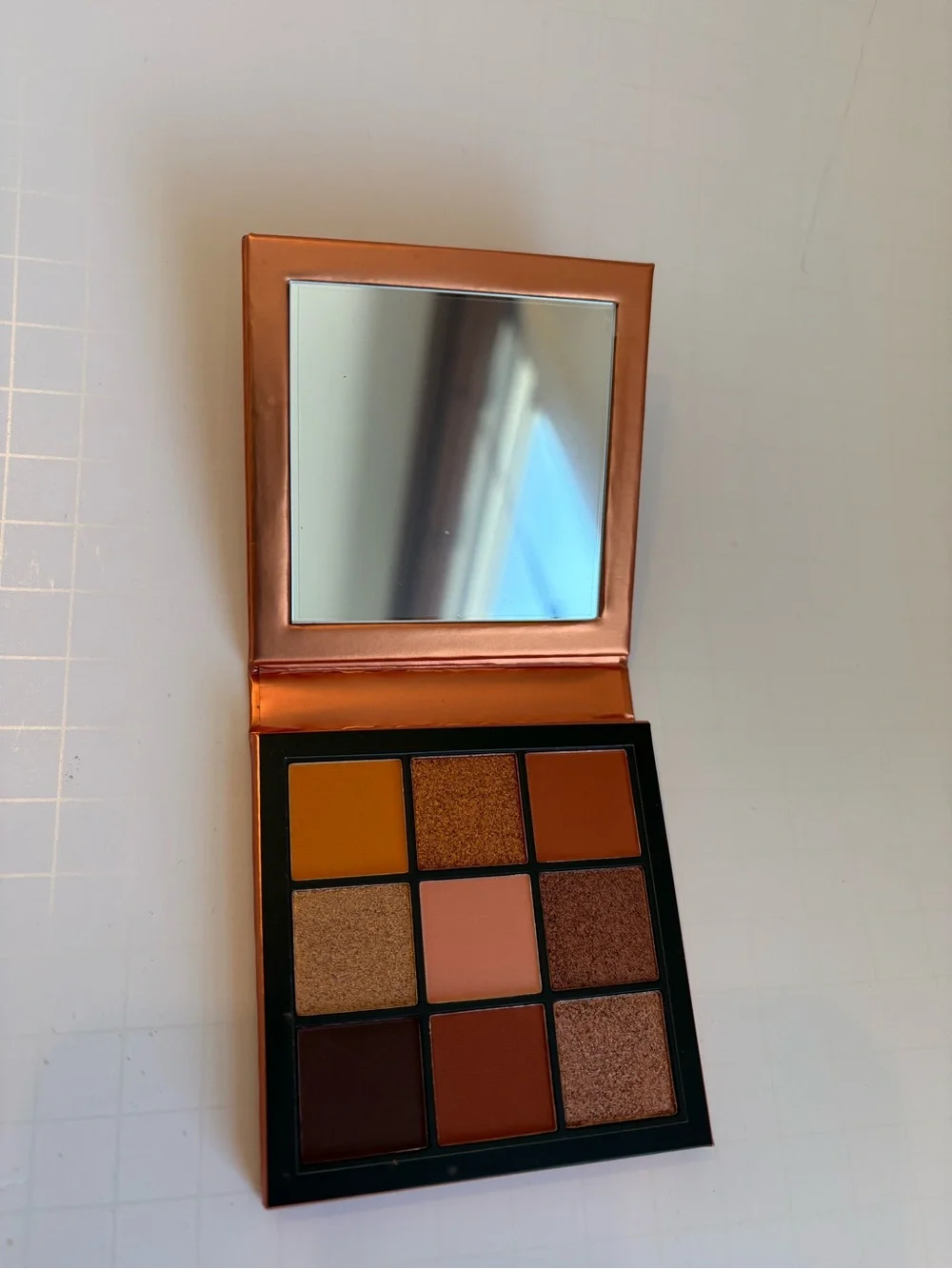 HUDA BEAUTY Topaz Obsessions Mini Eyeshadow Palette - Orange Metallic